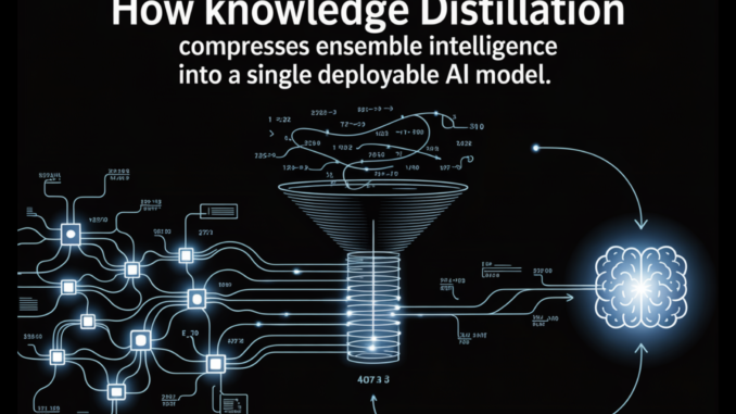 How Knowledge Distillation Compresses Ensemble Intelligence into a Single Deployable AI Model