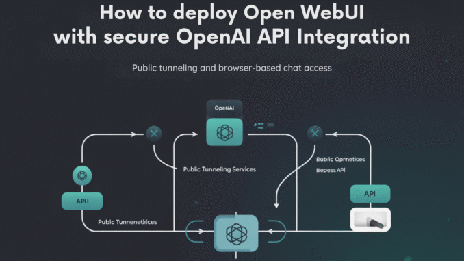 How to Deploy Open WebUI with Secure OpenAI API Integration, How to Deploy Open WebUI with Secure OpenAI API Integration, Public Tunneling, and Browser-Based Chat Access