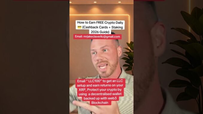 How to Earn FREE Crypto Daily 💳 (Cashback Cards + Staking 2026 Guide)