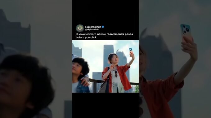 📸🤖 Huawei AI now guides you before you take it. #photography #Huawei #Tech #ai #agi #camera #mobile