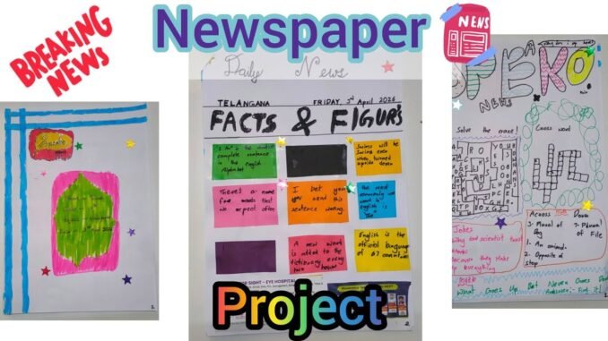 I Made My Own Newspaper! 📰🤖 | AI News + Fun School Project  | Fun DIY School Project for Kids