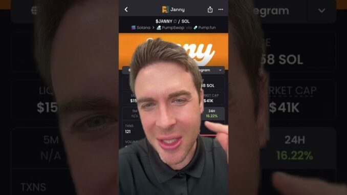 JANNYCOIN BONDED OFF PUMPFUN | $JANNY Is Just Getting Started