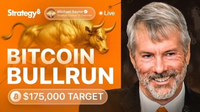 LIVE: Michael Saylor on Bitcoin Bull Run | BTC Price Analysis & MSTR Stock Rally