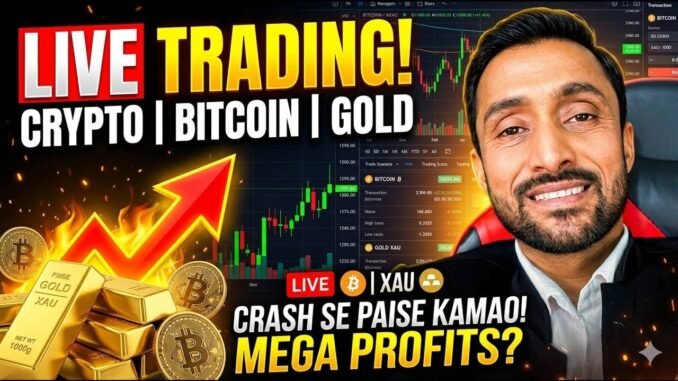 LIVE TRADING CRYPTO BITCOIN  GOLD |  12 April 2026 #trading #bitcoin #livetrading #forex #gold