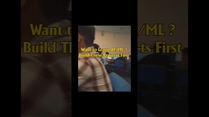 Learn AI/ML Fast 🚀 Build These Python Projects First (Beginner Roadmap 2026) #artificialintelligence