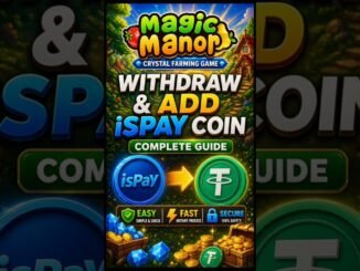 Magic Manor farming Game : How to Withdraw & Add iSPay Coin | Complete Guide | Presented by ISPAY