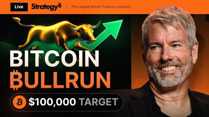 Michael Saylor: We Expect $100,000 per Bitcoin later this month! Btc price prediction!