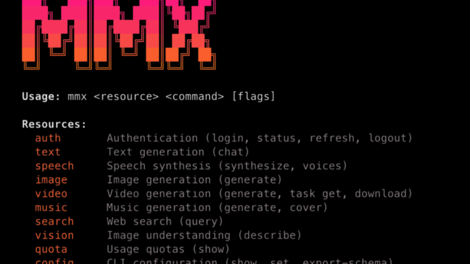 MiniMax Releases MMX-CLI: A Command-Line Interface That Gives AI Agents MiniMax Releases MMX-CLI: A Command-Line Interface That Gives AI Agents Native Access to Image, Video, Speech, Music, Vision, and Search