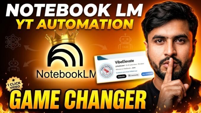 NotebookLM for YouTube Automation (Step-by-Step AI Workflow for Beginners)