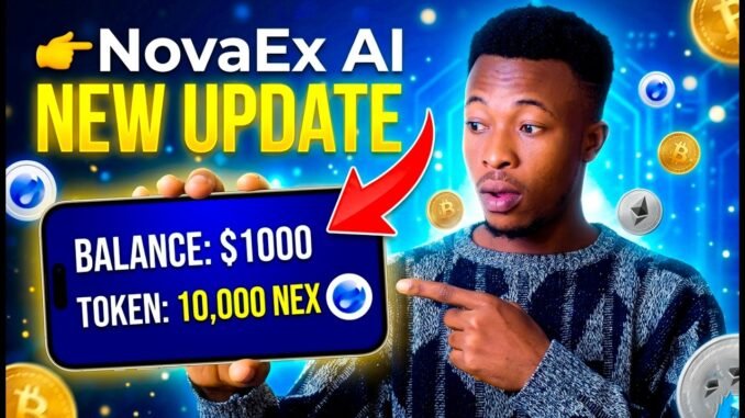 🔥 NovaEX AI iraguha Amafaranga Y'UBUNTU + 10,000 NEX Coins NTAGISHORO💰