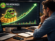 A trader analyzing a bullish PEPE chart