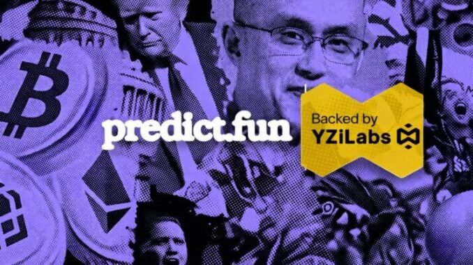 Predict.fun lands YZi Labs and Susquehanna Crypto investment to scale BNB Chain prediction markets