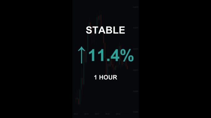 STABLE is up 11.4% in 1 hour!⚡April 02, 2026 | #crypto #altcoins #shorts