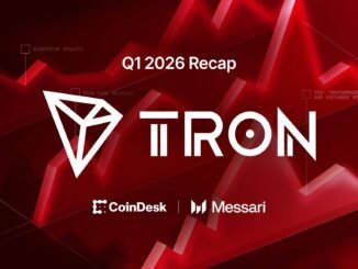 TRON Powers $2T in USDT Transfers in Q1; CoinDesk and Messari Research Highlight AI, Institutional Growth