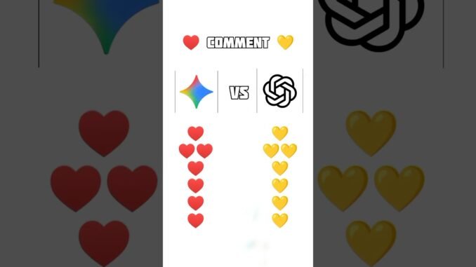 Team Gemini ❤️ or Team ChatGPT 💛?