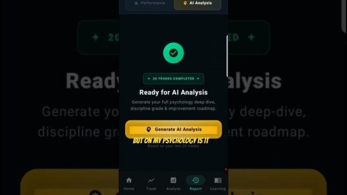 This AI Exposed My Trading Mistakes 😳 #tradezen