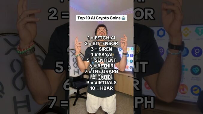 Top 10 AI Coins! 🤖 #crypto #altcoins #cryptocurrency #ai