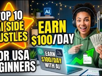 Top 10 AI Side Hustles for USA Beginners (Earn $100/Day)| make money online