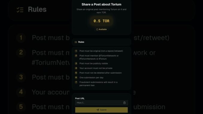 Torium Network has great potential for both the beginners and the crypto gurus. @ Torium Network