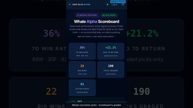 Track Whale Moves Before They Happen 🐋 #defi #crypto #trading #smartmoney