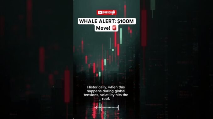 #WhaleAlert #Bitcoin #CryptoNews #MarketUpdate #BTC #FinancialReset #CryptoTrading  #Investing