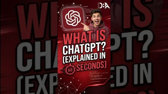 What is ChatGPT? Explained in 60 Seconds! 🤖 | AI for Beginners