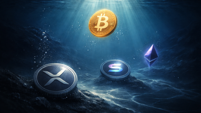 XRP, Solana, Bitcoin