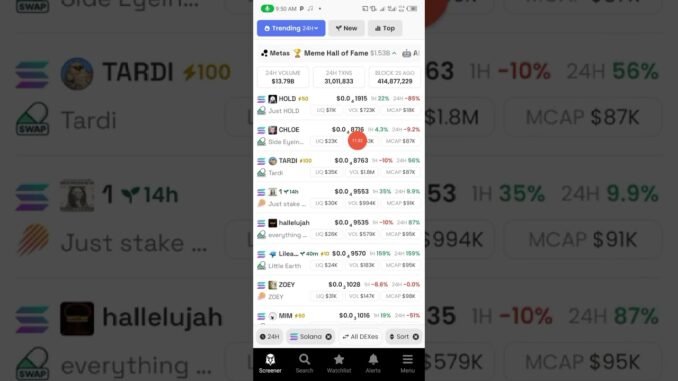Yadda ake anfani da filter a Dexscreener (2)