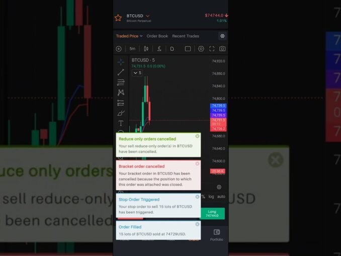 btc trade with delta exchange India #Bitcoin #BTC #BTCLive #Crypto #Cryptocurrency #LiveTrading