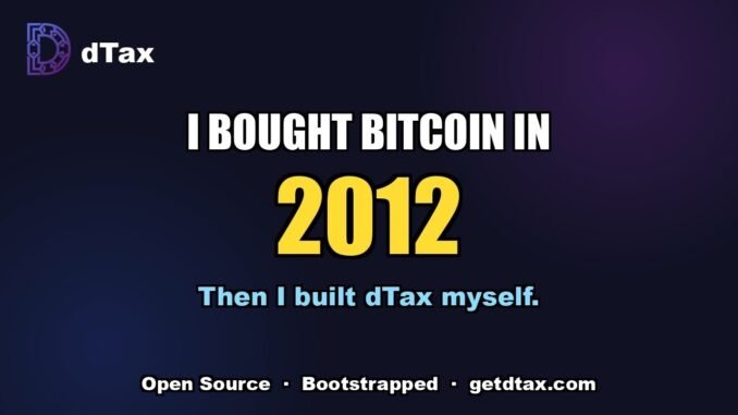 dTax: AI Crypto Tax Tool Built by a 2012 Bitcoin Holder | Product Hunt Launch