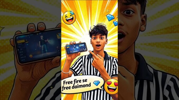 free diamond 💎 on free fire 😍#minivlog #chatgpt #freefire #freefirediamondsfree #shorts